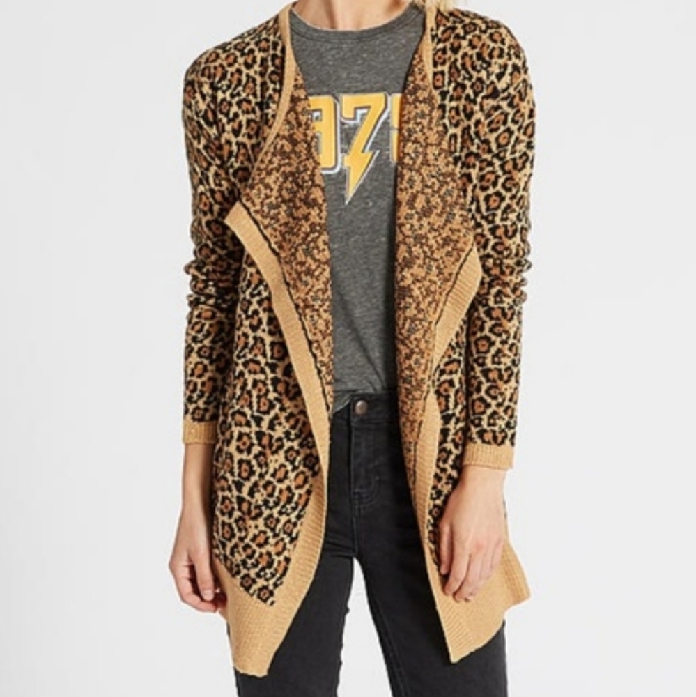 Adam Levine leopard cardigan